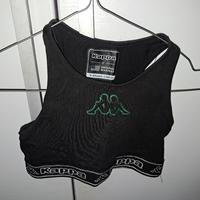 Maglia sportiva nera bambina Kappa