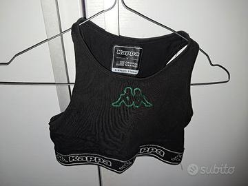 Maglia sportiva nera bambina Kappa