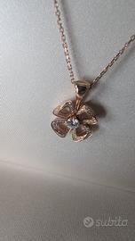 Collana Bulgari Fiorever Oro Rosa e Diamanti