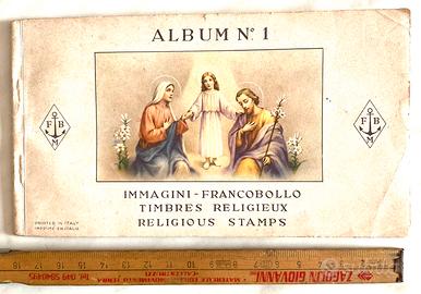 Album Immagini 60 Francobolli Religiosi Anni 30