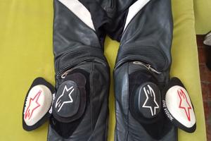 pantaloni in pelle motociclismo 