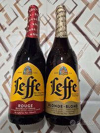 Due bottiglie di birra Leffe