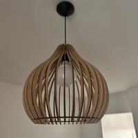 Lampadario in bambù