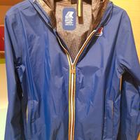 giacca a vento K way azzurra,taglia M
