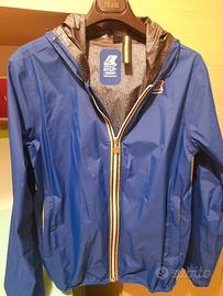 giacca a vento K way azzurra,taglia M