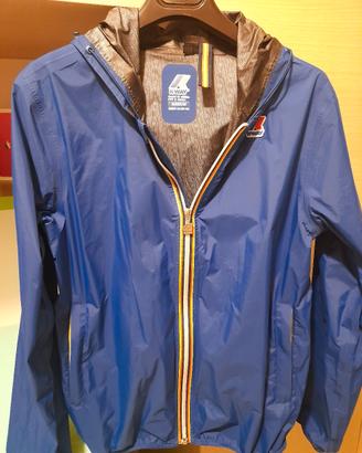 giacca a vento K way azzurra,taglia M