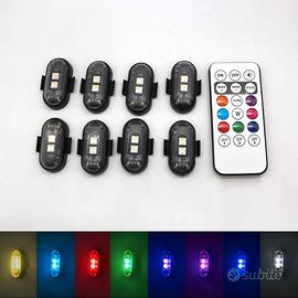 LED RGB INTERNI 2led cad. 4pezzi ricaricabili