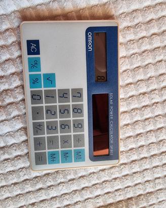 Calcolatrice solare Omron SP803 originale anni '80