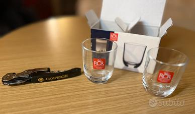 Nuovo Set 2 Bicchieri RCR + Cavatappi Camperchi