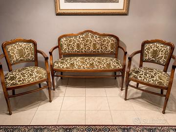 Salotto vintage divano + 2 poltrone