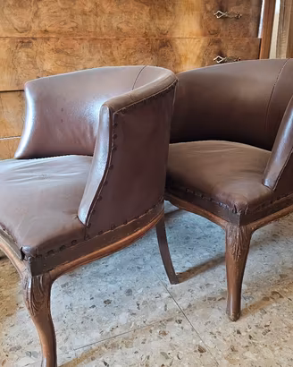 Poltrone Pelle Vintage