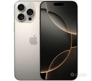 I Phone 16 pro Max titanio