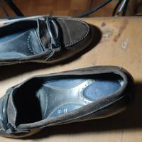 Scarpe donna tacco basso marroni vera pelle 36.5