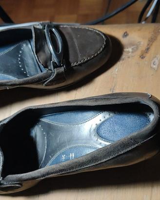 Scarpe donna tacco basso marroni vera pelle 36.5