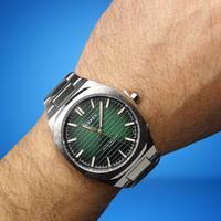 Orologio Uomo In Acciaio Quadrante Verde Degradè 4