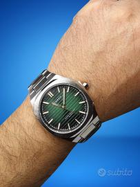 Orologio Uomo In Acciaio Quadrante Verde Degradè 4