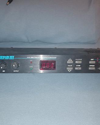 alesis midi verb 3 unità effetto rack  riverbero 