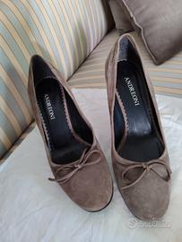 scarpe in camoscio ( vera pelle)