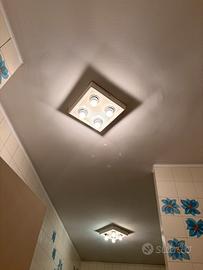 Lampadario bianco 4 luci piccole