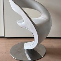 Poltrona Pinup di Infiniti pelle bianca