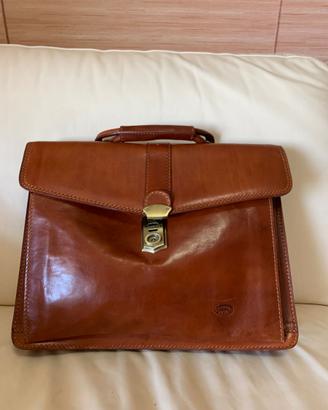 Borsa 24 ore vera pelle, marca Fossil