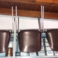 Nr.3 Sedia Esterno Casa Ufficio MONO Cromata e Pvc