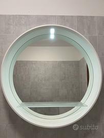 Specchiera tonda con luce