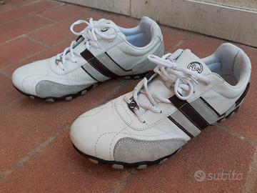 Scarpe sneakers sportive bianche uomo Tg. 44