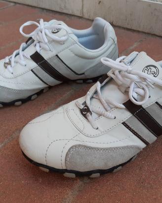 Scarpe sneakers sportive bianche uomo Tg. 44