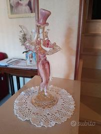 Statuina vintage in vetro di murano 
