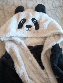Vestito di carnevale da panda da adulto