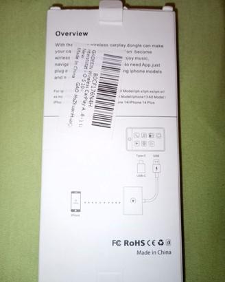 Apple iPhone wireless carplay dongle