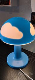 NUOVA Lampada Fungo Vintage IKEA Skojig Azzurra co
