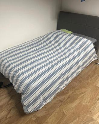 Letto contenitore 120x190  (grigio) + materasso
