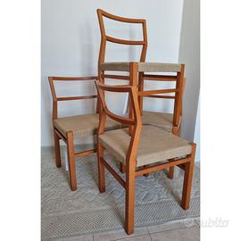 4 sedie da cucina in legno massello MISURAEMME