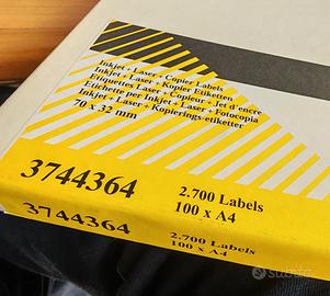 etichette adesive per laser-inkjet-copiatrice