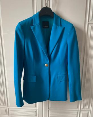 Giacca Pinko bluette con dettagli color oro