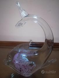 Pesce in vetro di Murano vintage