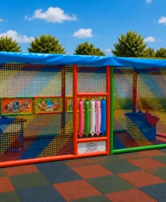 Struttura Gioco Cannoncini Spara Palline x Bambini