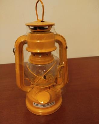 Lanterna a Petrolio Gialla 20cm - NUOVA 