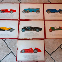 Set 7 quadri Alfa Romeo vintage originali stampe