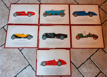 Set 7 quadri Alfa Romeo vintage originali stampe