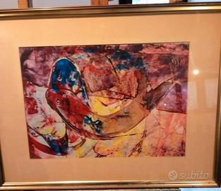 Tecnica mista Anton Kos 50x35 cm