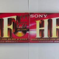N°2 Audiocassette vergini Sony HF 60