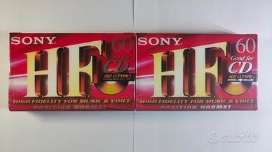 N°2 Audiocassette vergini Sony HF 60