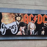Quadro in legno omaggio agli Acdc 
