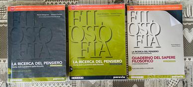 Libri filosofia Abbagnano Fornero 1A, 1B,+quaderno