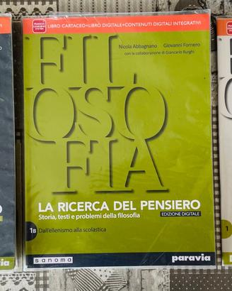 Libri filosofia Abbagnano Fornero 1A, 1B,+quaderno