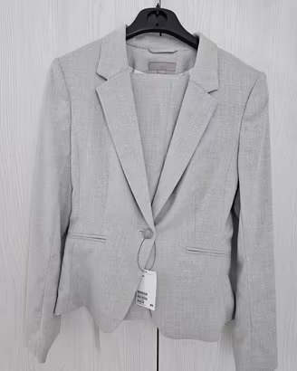 Tailleur donna grigio perla