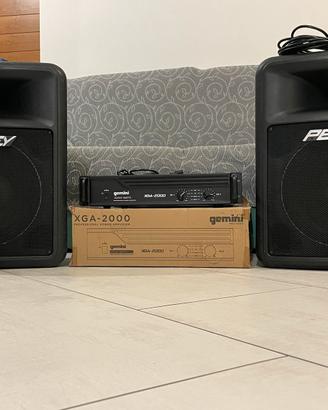 Impianto audio professionale Peavey + Gemini